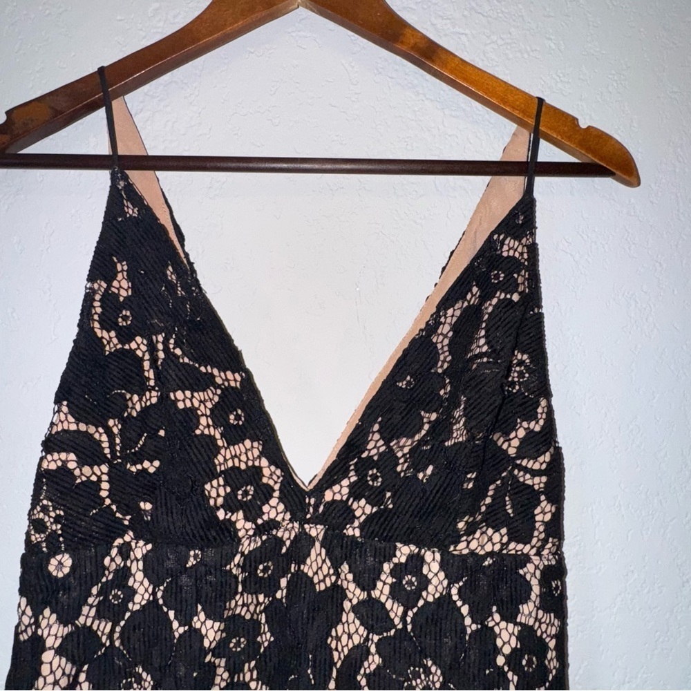 Free People Black Lace Chic Mini Dress - Picture 4 of 13
